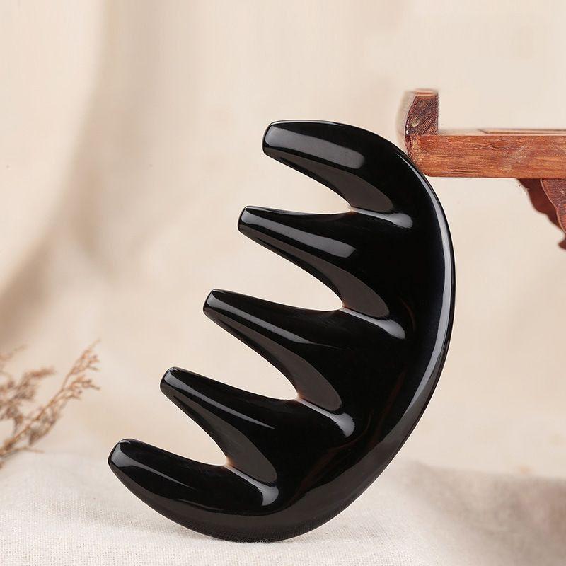 【天然工坊】特製款 高山犛牛實心棒 加厚牛角 臉部牛角 三角牛角 五指牛角 U形 頭部按摩 胸部按摩 刮痧 撥筋棒 拔筋-細節圖4