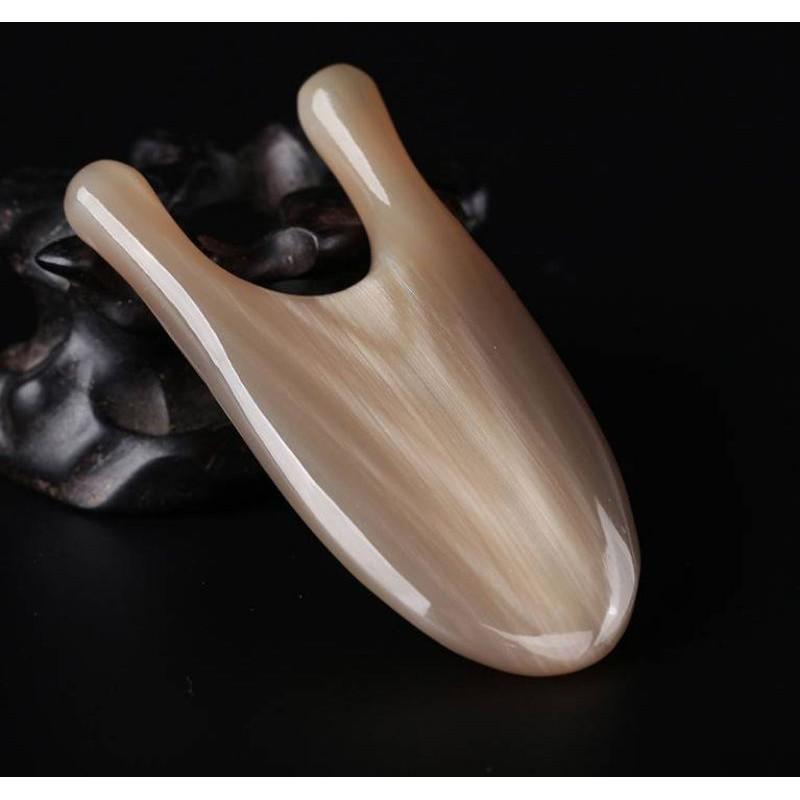 【天然工坊】特製款 高山犛牛實心棒 加厚牛角 臉部牛角 三角牛角 五指牛角 U形 頭部按摩 胸部按摩 刮痧 撥筋棒 拔筋-細節圖5