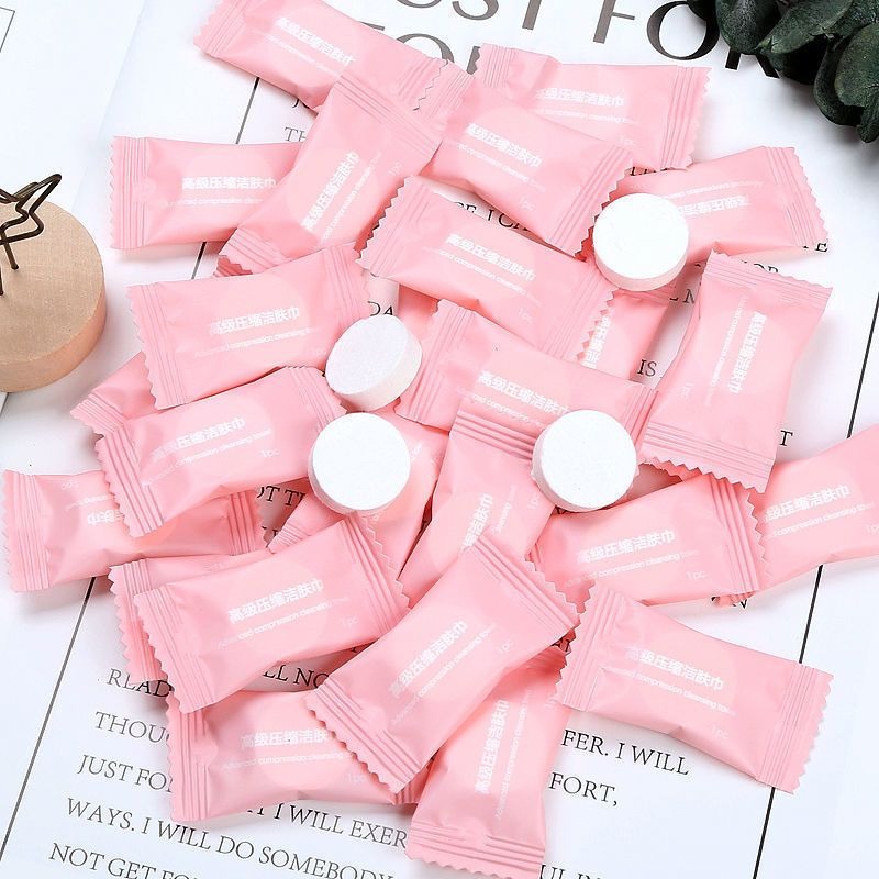 ⚡台灣現貨⚡(買100送20) 一次性拋棄式旅行壓縮毛巾 壓縮毛巾 拋棄式 便攜式毛巾 旅遊洗臉巾 戶外旅行毛巾 潔面-細節圖7