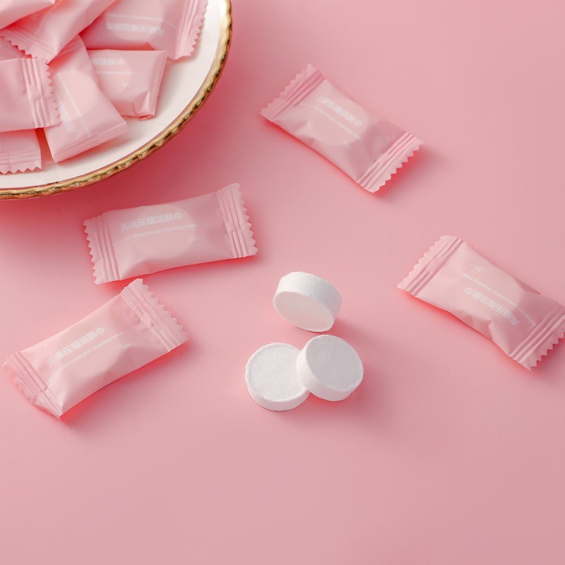 ⚡台灣現貨⚡(買100送20) 一次性拋棄式旅行壓縮毛巾 壓縮毛巾 拋棄式 便攜式毛巾 旅遊洗臉巾 戶外旅行毛巾 潔面-細節圖9