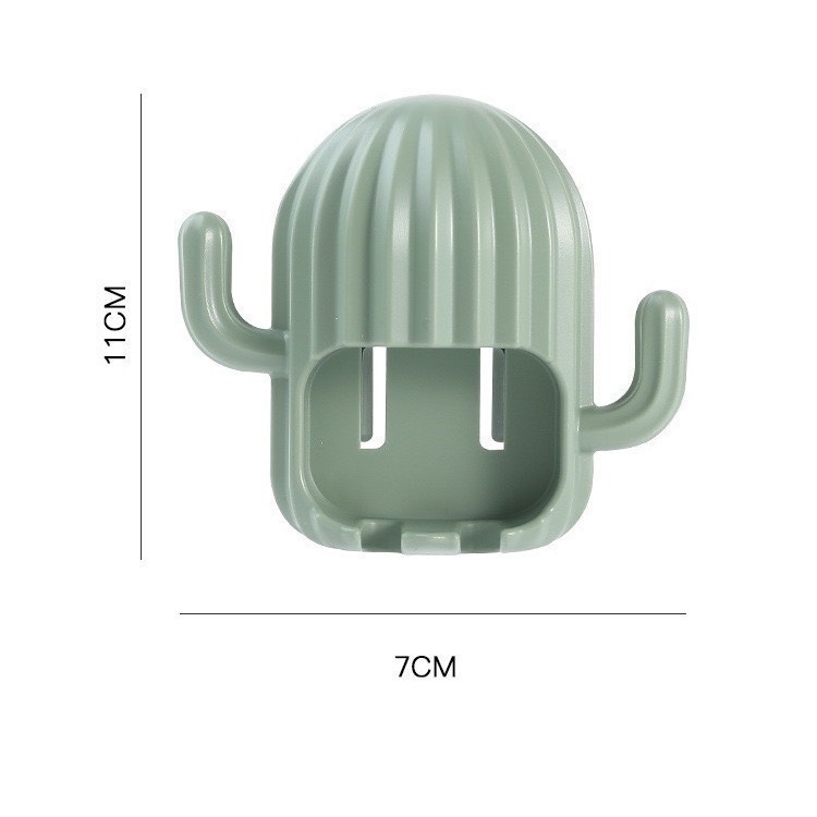 ⚡台灣現貨⚡仙人掌牙刷架 牙刷置物架 牙刷架 牙刷收納架 無痕牙刷架 壁掛收納架 造型牙刷架 浴室牙刷架 收納架-細節圖5