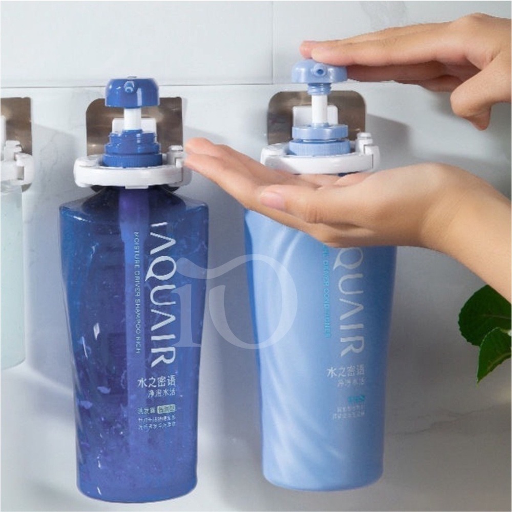 ⚡台灣現貨⚡新一代吸壁式沐浴乳掛架 拖把架 免打孔夾扣 牆壁收納架 掛架 夾式架子-細節圖2