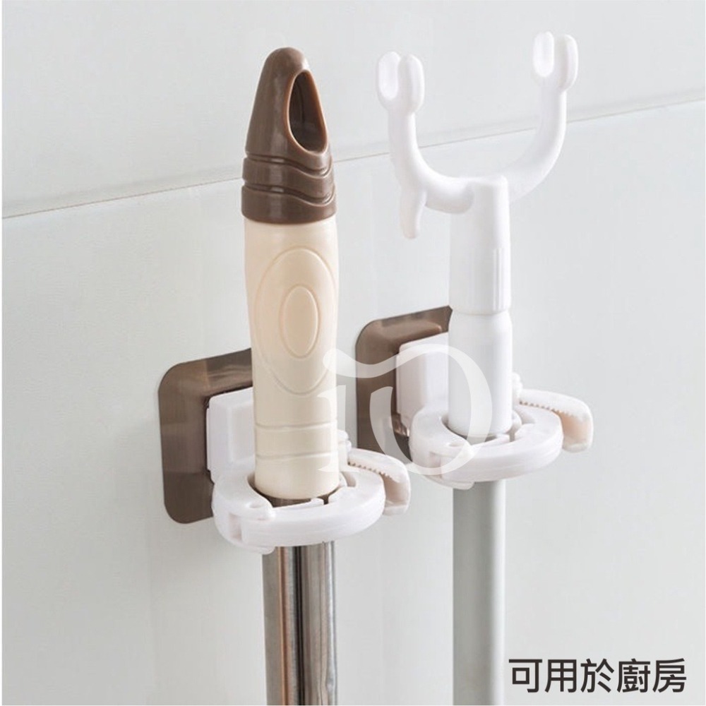 ⚡台灣現貨⚡新一代吸壁式沐浴乳掛架 拖把架 免打孔夾扣 牆壁收納架 掛架 夾式架子-細節圖3