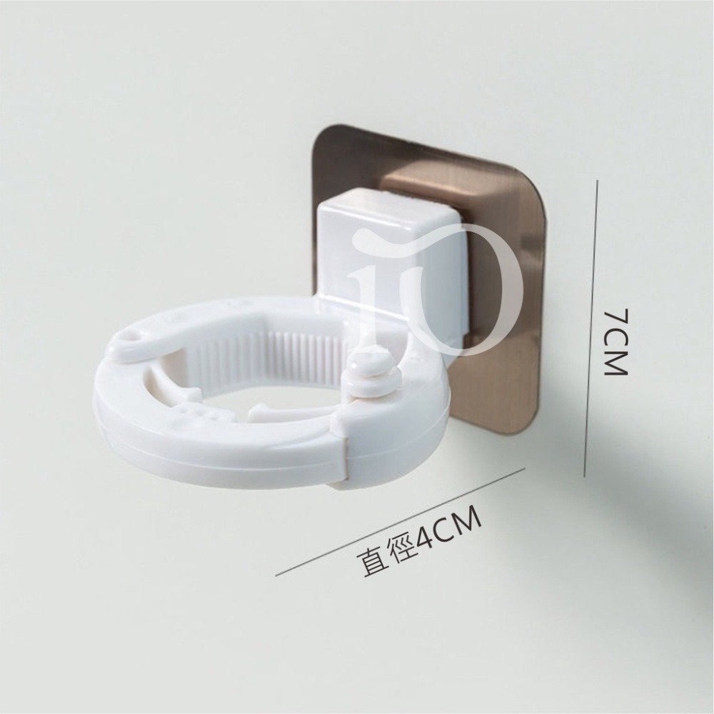 ⚡台灣現貨⚡新一代吸壁式沐浴乳掛架 拖把架 免打孔夾扣 牆壁收納架 掛架 夾式架子-細節圖5