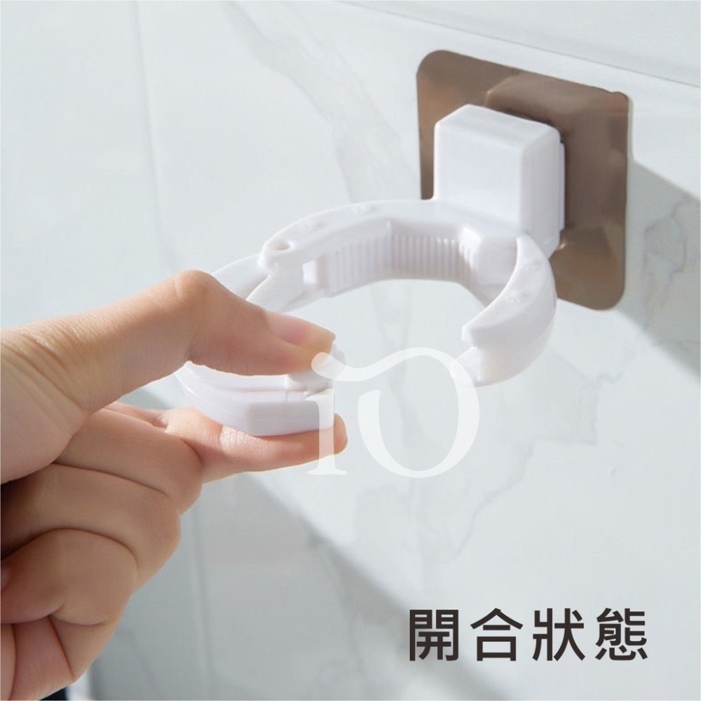 ⚡台灣現貨⚡新一代吸壁式沐浴乳掛架 拖把架 免打孔夾扣 牆壁收納架 掛架 夾式架子-細節圖6