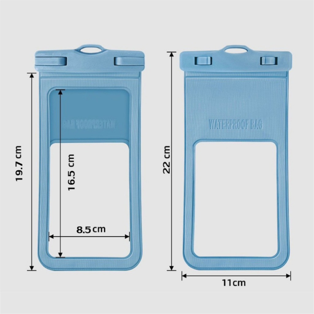 ⚡台灣現貨⚡加大手機防水套 IPX8 30米防水袋 潛水 衝浪 手機防水袋 游泳手機袋 手機夾鏈袋 臉部辨識 可觸控-細節圖9