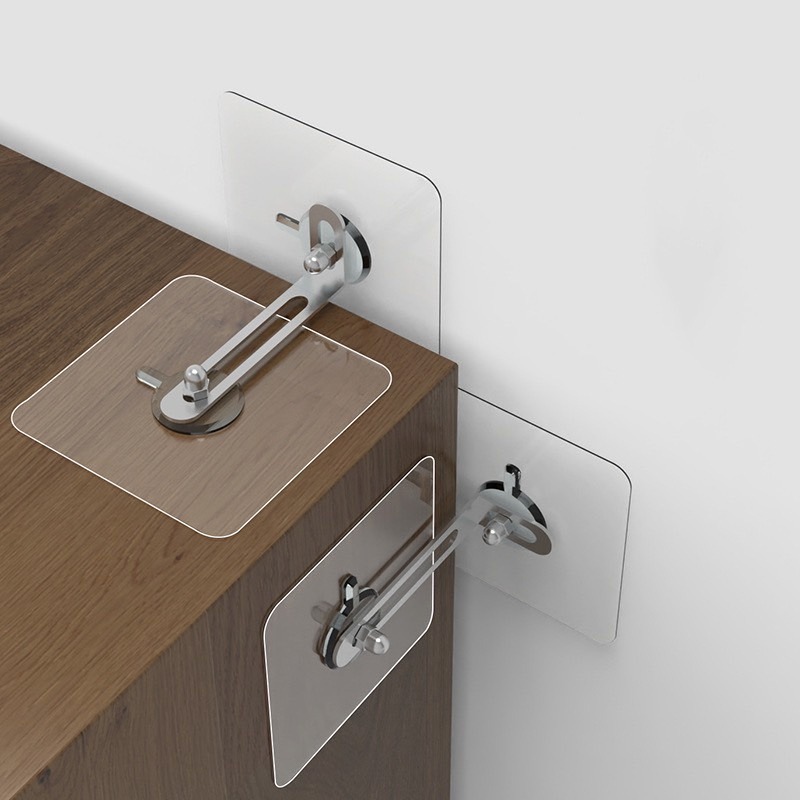 ⚡台灣現貨⚡家具防傾倒固定器 家具固定器 家具櫃子防倒固定器 衣櫥防傾倒 兒童書櫃防推倒神器-細節圖2