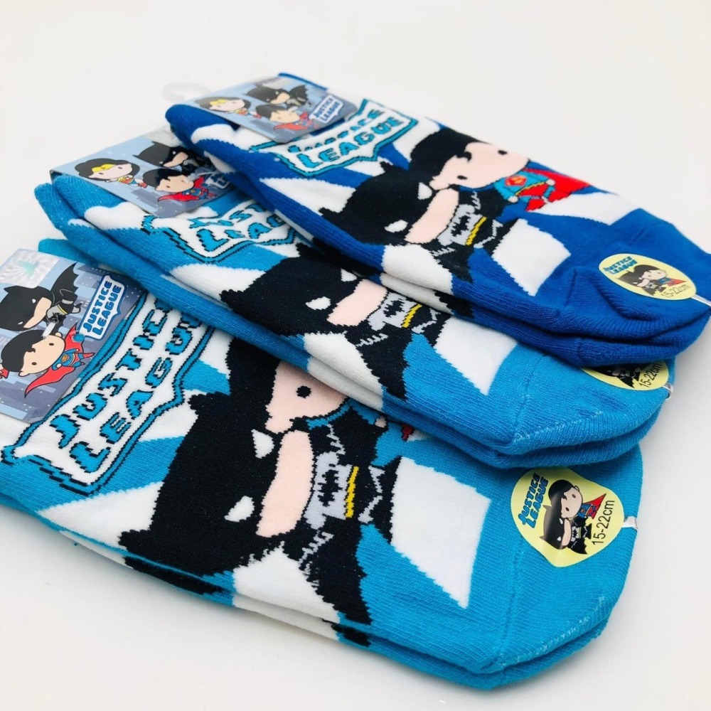 ⚡台灣現貨⚡正義聯盟童襪 正版授權 台灣製造 止滑顆粒  精梳棉直板襪子系列童襪/嬰兒襪 蝙蝠俠/超人/女超人/閃電俠-細節圖5