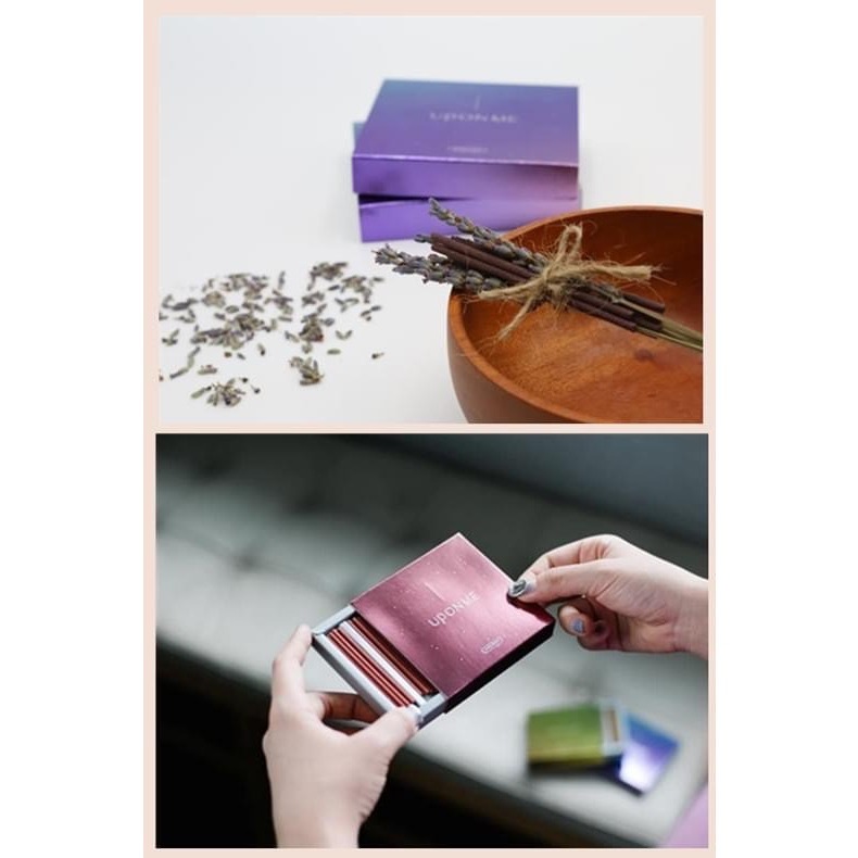 ⚡台灣現貨⚡台灣製 UPONME頂級精油線香-療癒系線香20入 保加利亞玫瑰 薰衣草 特級依蘭 楠木 楓木-細節圖5