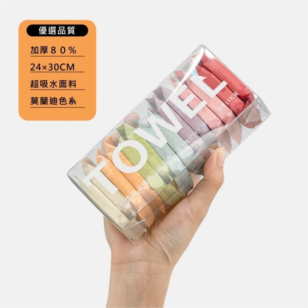 ⚡台灣現貨⚡加厚壓縮毛巾 盒裝 壓縮洗臉巾 旅行壓縮毛巾 一次性毛巾 日拋毛巾 洗臉巾 壓縮洗臉巾 獨立包裝-細節圖7