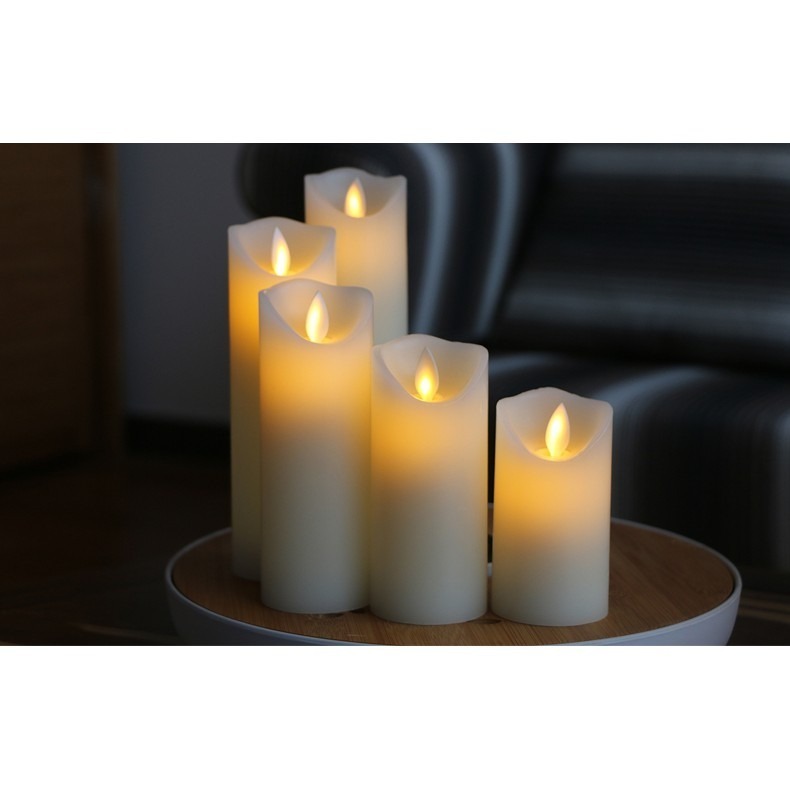 ⚡台灣現貨⚡【火苗搖擺-送電池】led電子蠟燭 仿真石蠟燈 婚慶浪漫酒吧裝飾引路燈-細節圖7