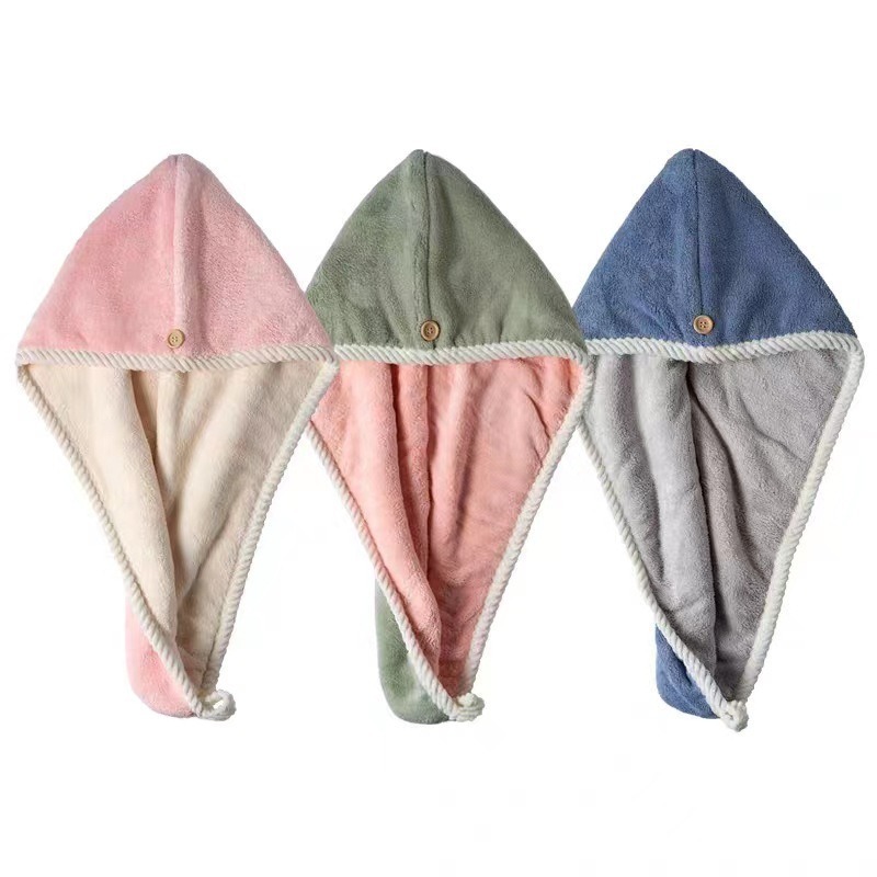 ⚡台灣現貨⚡雙層加厚乾髮帽 珊瑚絨乾髮帽 瞬吸水 二用乾髮帽 速乾髮帽 擦髮帽 超吸水 速乾神器-細節圖2