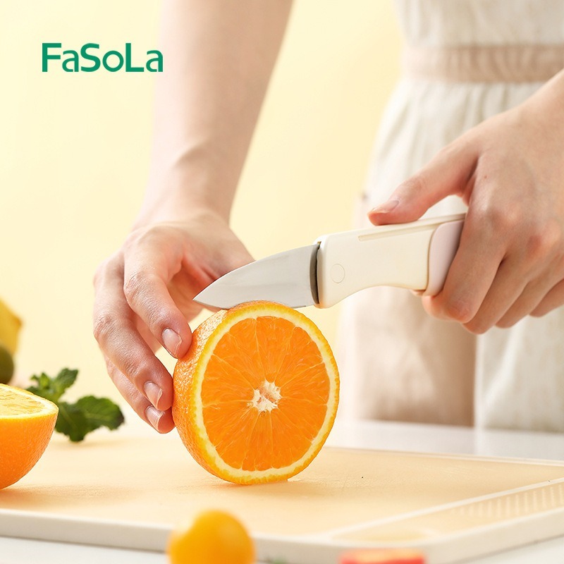 ⚡台灣現貨⚡FaSoLa二合一削皮刀 水果刀 削皮器 去皮器 水果刀 刨刀 刮皮器 果皮刀 刨刀 刨絲刀 露營美學-細節圖4