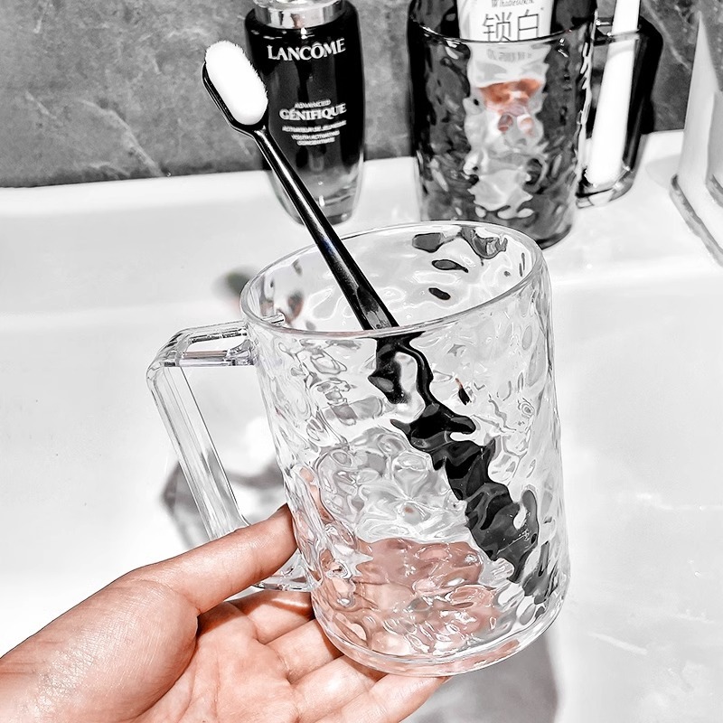 ⚡台灣現貨⚡輕奢水波紋漱口杯 水波紋漱口杯 加厚漱口杯 刷牙杯 洗漱杯 牙刷杯 杯子 水杯 盥洗杯-細節圖4