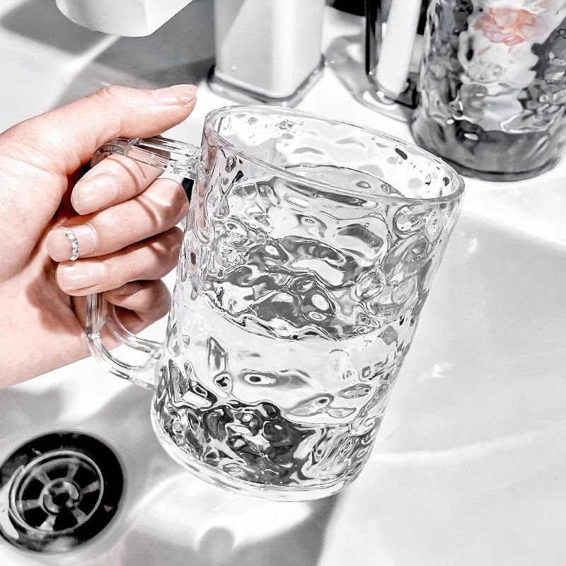 ⚡台灣現貨⚡輕奢水波紋漱口杯 水波紋漱口杯 加厚漱口杯 刷牙杯 洗漱杯 牙刷杯 杯子 水杯 盥洗杯-細節圖5