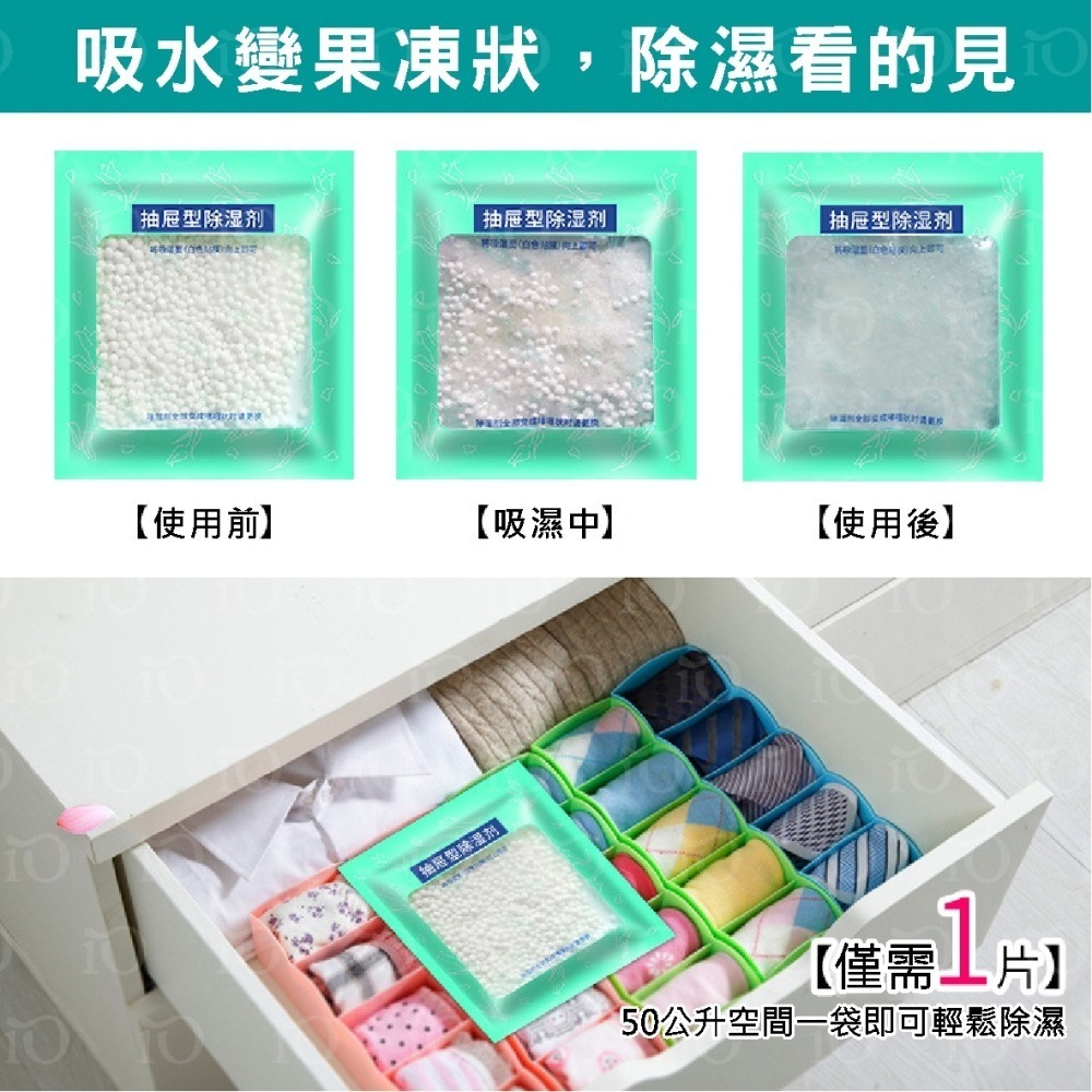 ⚡除濕神器⚡抽屜型除濕包-2入 衣物乾燥劑 防潮除濕袋 宿舍衣櫃防黴 小包室內吸潮 床上被子吸濕神器-細節圖4