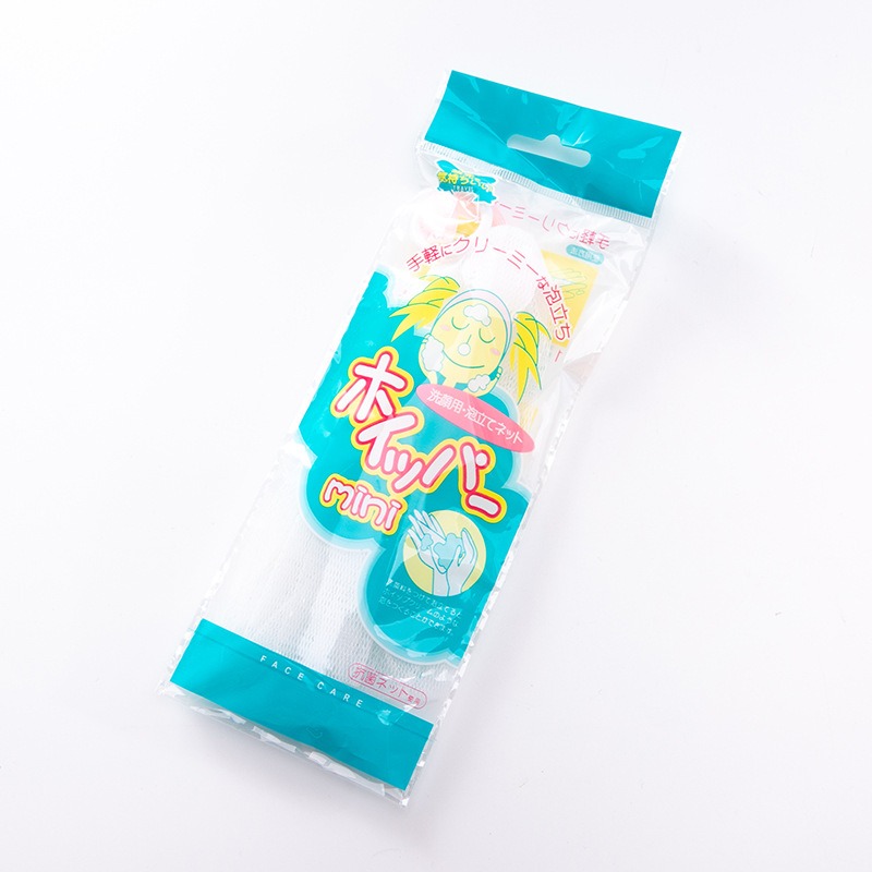 ⚡台灣現貨⚡日式掛環起泡網 【細密起泡】起泡網 起泡器 起泡袋 打泡器 洗臉打泡網 網眼小泡沫細膩 抗菌潔面泡網-規格圖1