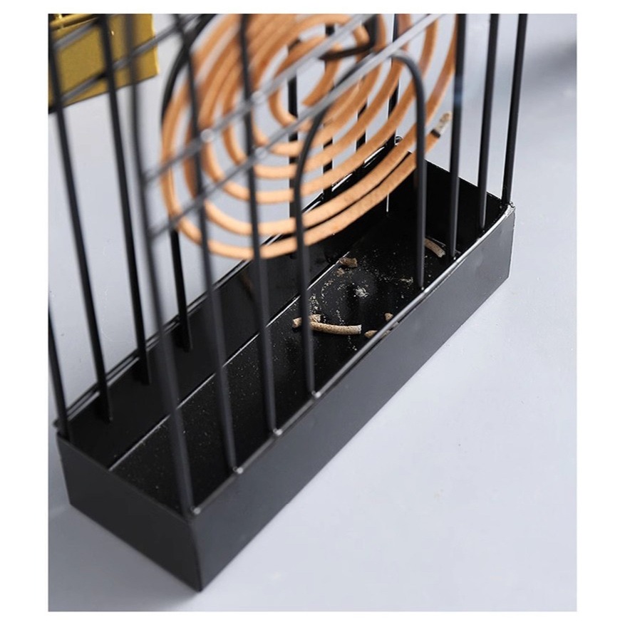 ⚡台灣現貨⚡北歐創意鳥籠蚊香架 吊掛式 蚊香盤 蚊香盒 蚊香座 蚊香支架-細節圖9