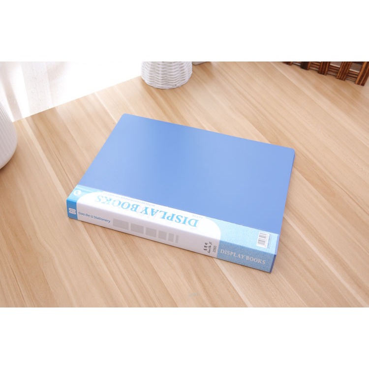 ⚡台灣現貨⚡藍色資料夾 A4資料夾 文件夾30頁 40頁 60頁 收納夾 檔案夾 透明內頁袋 資料簿 文具-細節圖6