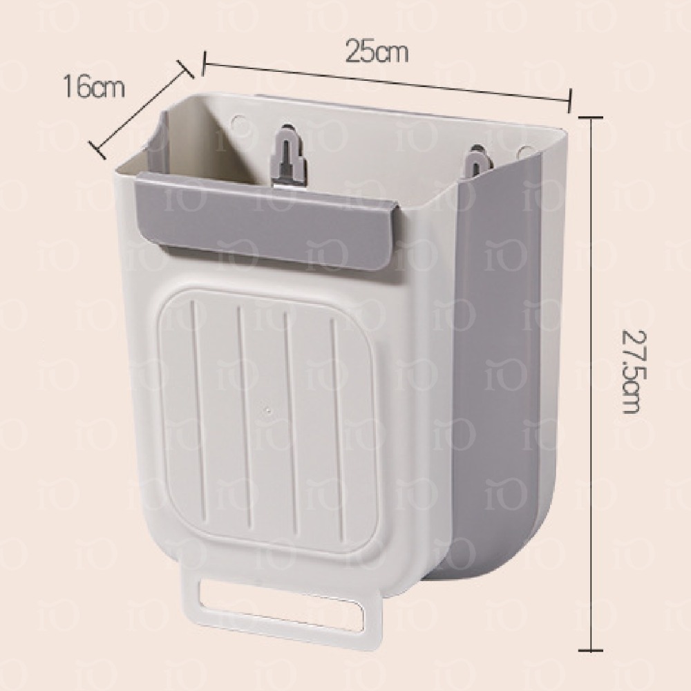⚡台灣現貨⚡折疊垃圾桶 掛式折疊垃圾桶 廚房垃圾桶 壁掛式垃圾桶 垃圾袋掛架 掛式垃圾桶 垃圾桶 廚餘桶-規格圖9