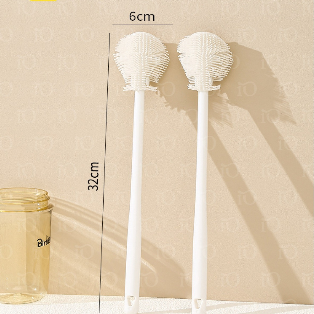 ⚡台灣現貨⚡無死角長柄杯刷 90度矽膠洗杯刷 長柄洗杯刷 可折彎杯刷 奶瓶清潔刷 洗杯刷 奶瓶刷 多功能清潔刷 杯子刷-細節圖9