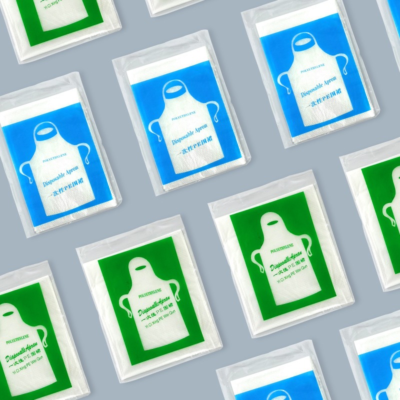 ⚡台灣現貨⚡拋棄式圍兜 成人/兒童 拋棄式圍裙 一次性圍兜 一次性圍裙 免洗圍裙 免洗圍兜 PE材質 防水 防油-細節圖5