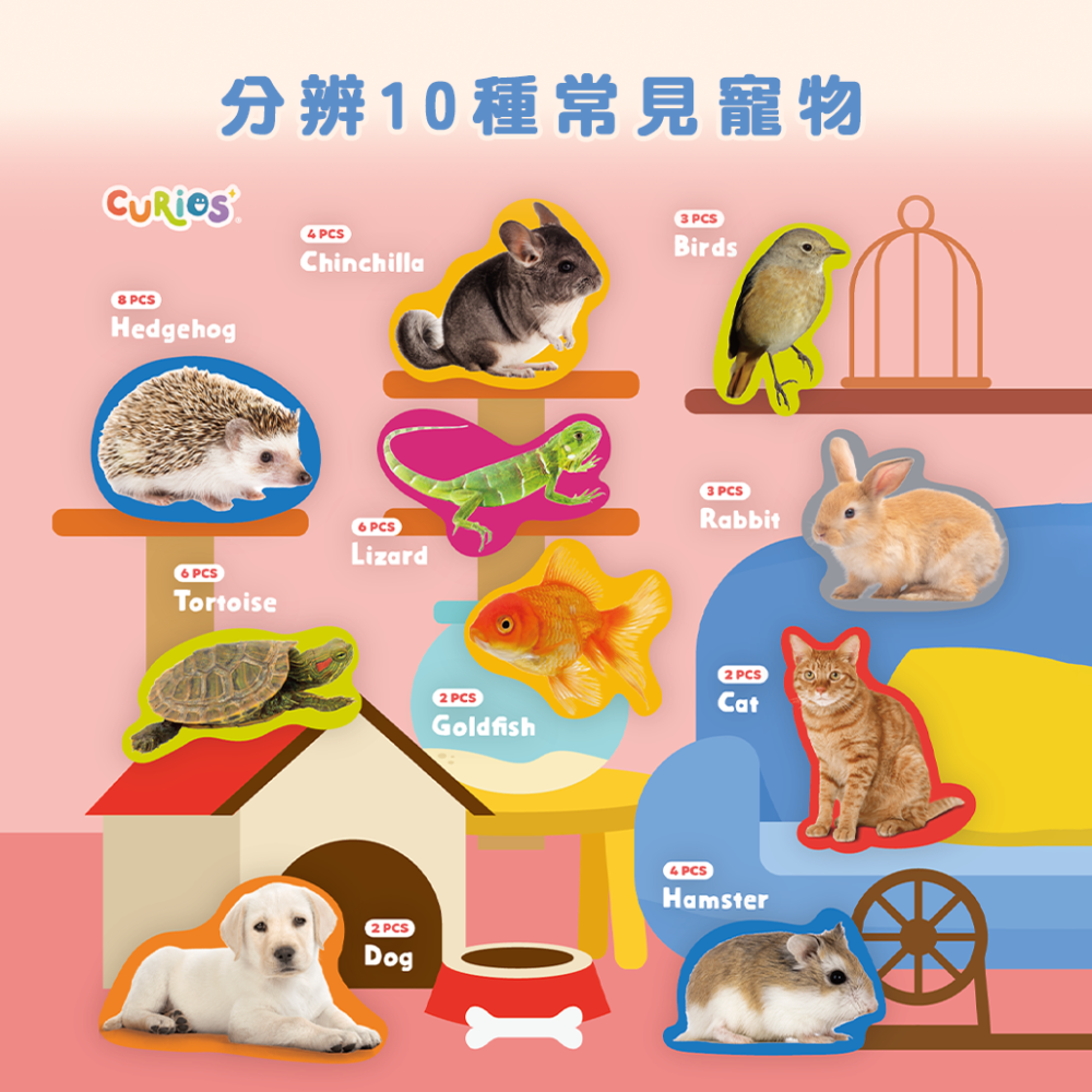 Curios®寵物幼兒拼圖 (10款)-細節圖3