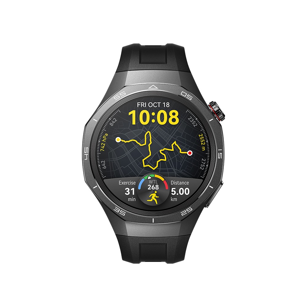 贈華為摺疊包包 【HUAWEI】 華為 Watch GT5 Pro GPS 運動健康智能時尚手錶 46mm 曜石黑-細節圖2