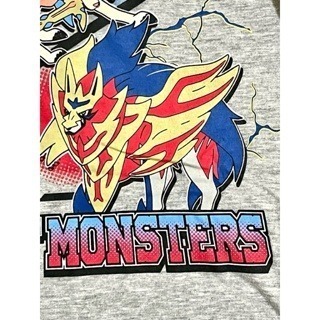 【二手童裝】日本帶回 寶可夢兒童長袖T恤 棉質長袖  蒼響劍之王 藏然瑪特 盾之王  130公分-細節圖4