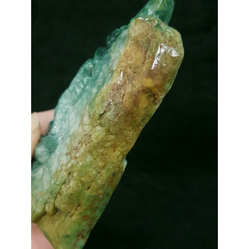 天然緬甸玉A貨翡翠巧雕 蜥蜴 今非昔比 蜥望無窮 吸金百億 變色龍 擺件-細節圖9