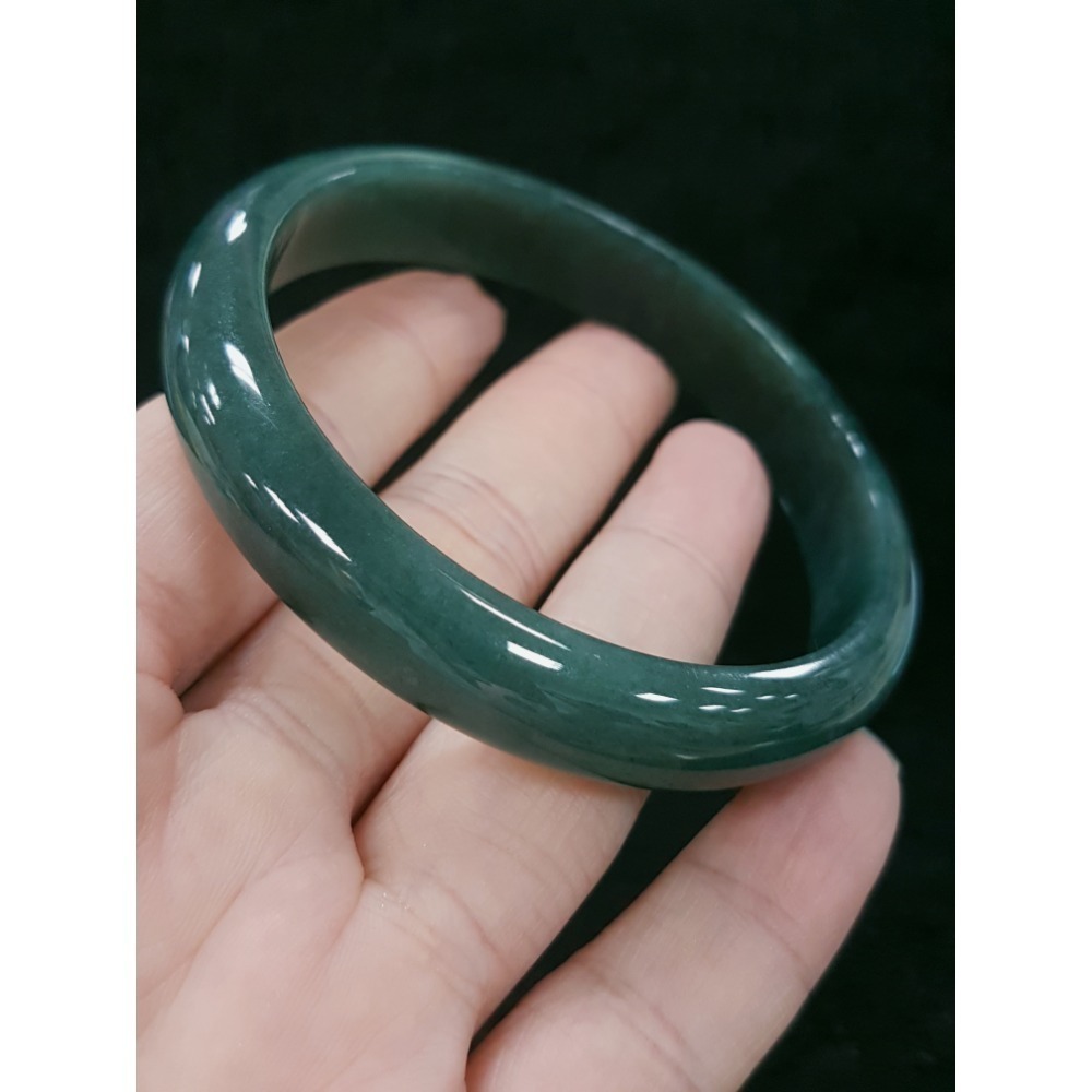天然緬甸玉A貨翡翠瓜料平安鐲18.9圍  玉鐲 手鐲-細節圖3