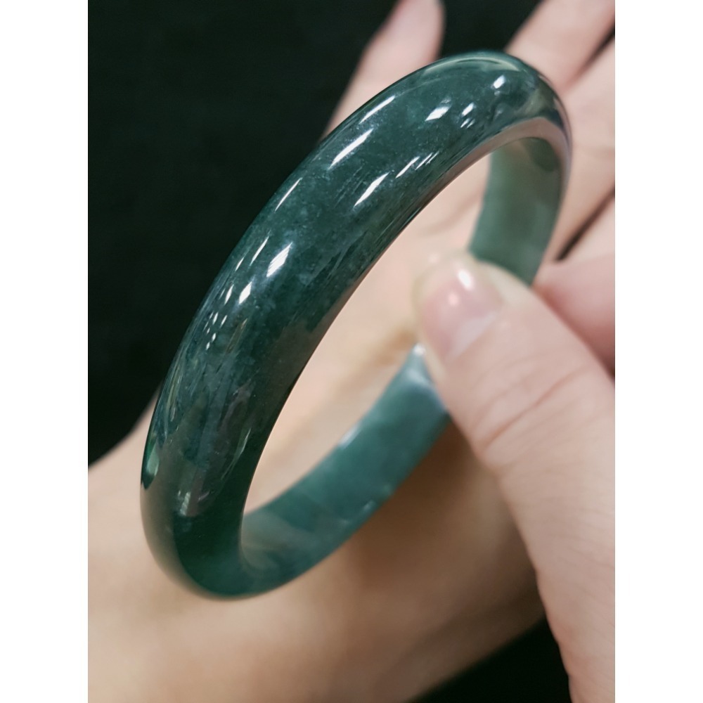 天然緬甸玉A貨翡翠瓜料平安鐲 18.9圍玉鐲 手鐲-細節圖6