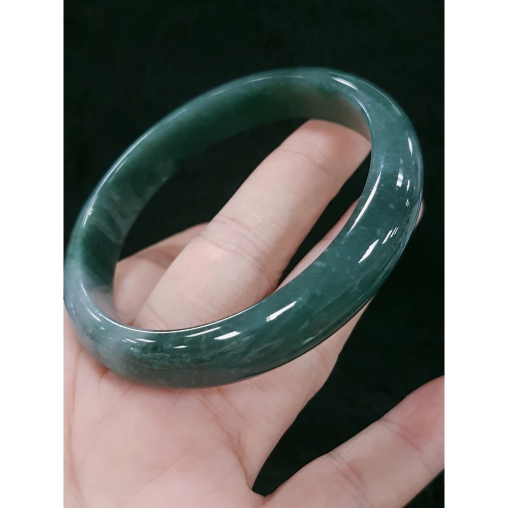 天然緬甸玉A貨翡翠瓜料平安鐲18.8圍 玉鐲 手鐲-細節圖4
