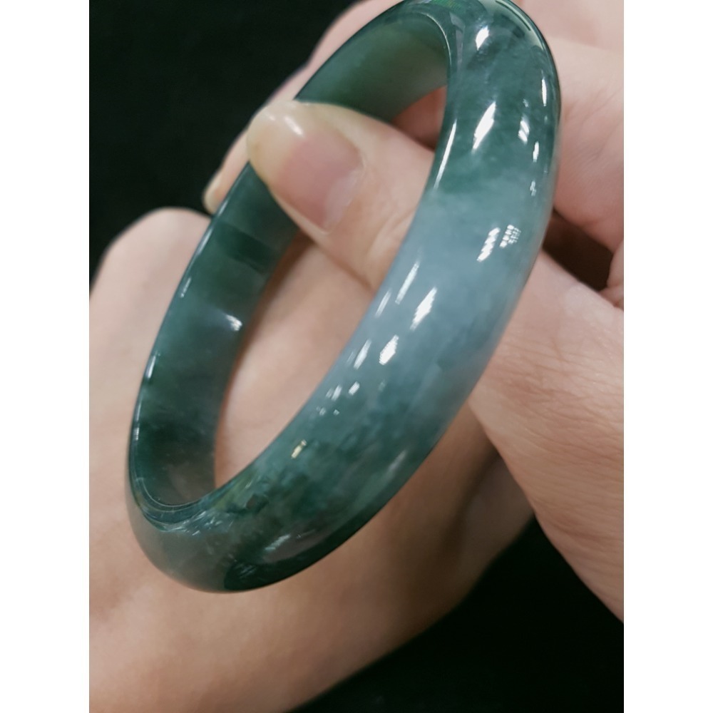 天然緬甸玉A貨翡翠瓜料平安鐲18.8圍 玉鐲 手鐲-細節圖9