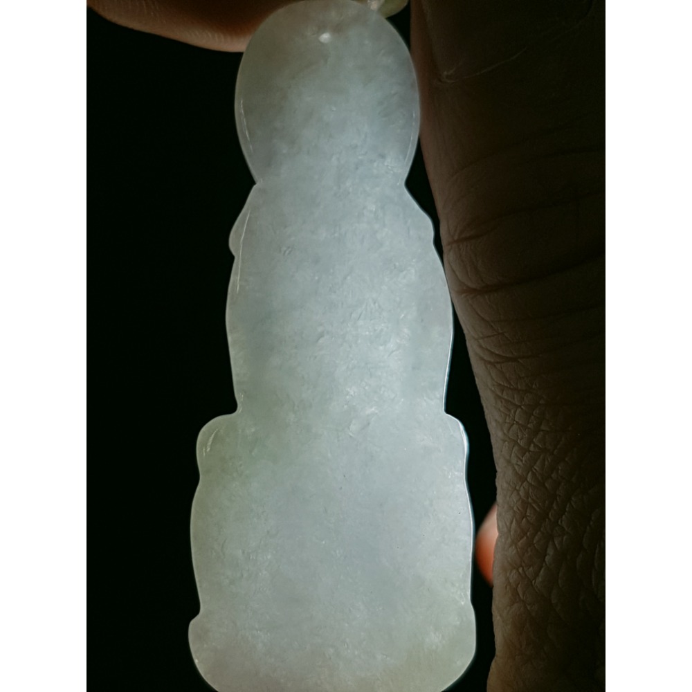 天然緬甸玉A貨翡翠  送子觀音 站姿觀音 觀世音 項墜 玉墜-細節圖4