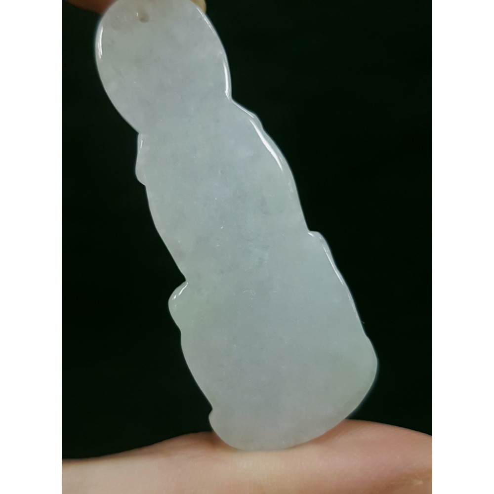 天然緬甸玉A貨翡翠  送子觀音 站姿觀音 觀世音 項墜 玉墜-細節圖9