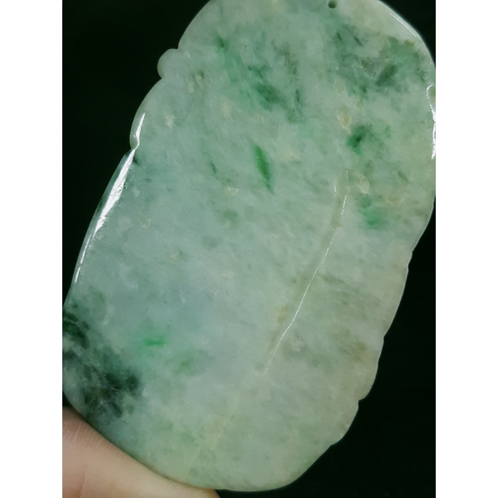 天然緬甸玉A貨翡翠  龍牌  正面龍  龍如意  四爪龍  掛件吊飾-細節圖7