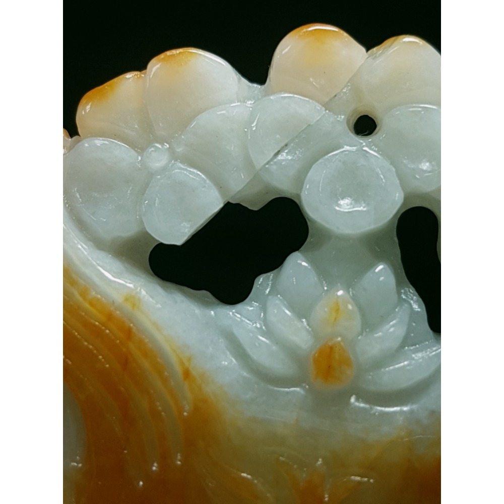 天然緬甸玉A貨翡翠  狐狸面具美麗 機靈 智慧 招人緣 狐狸 掛墜吊飾吊墜擺件-細節圖3