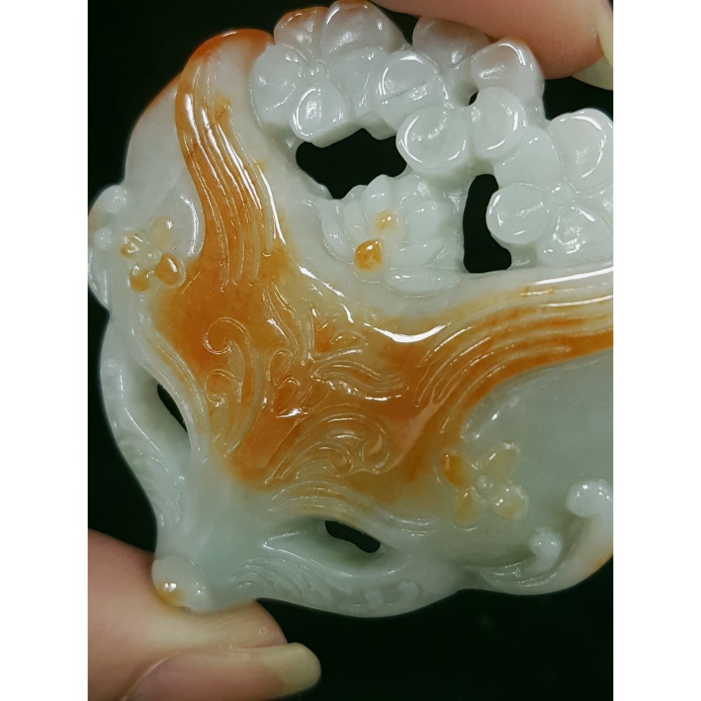 天然緬甸玉A貨翡翠  狐狸面具美麗 機靈 智慧 招人緣 狐狸 掛墜吊飾吊墜擺件-細節圖7