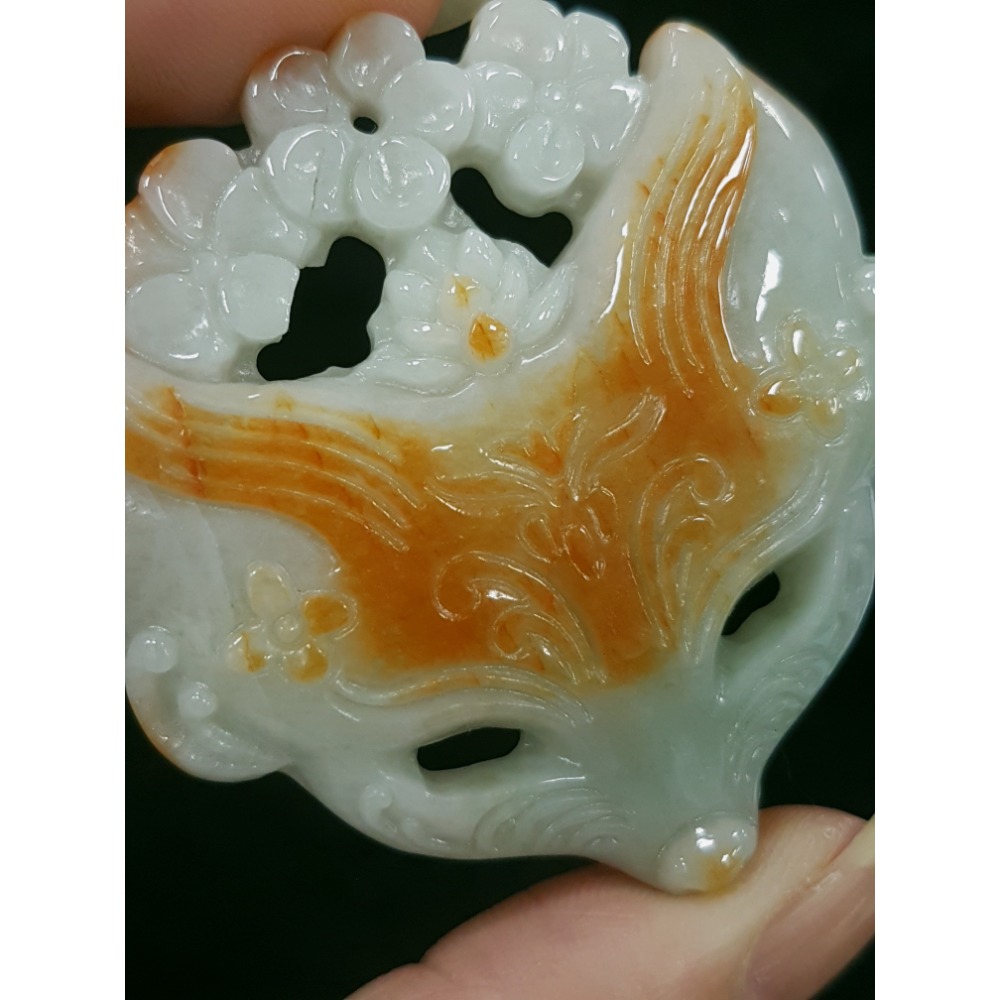 天然緬甸玉A貨翡翠  狐狸面具美麗 機靈 智慧 招人緣 狐狸 掛墜吊飾吊墜擺件-細節圖8