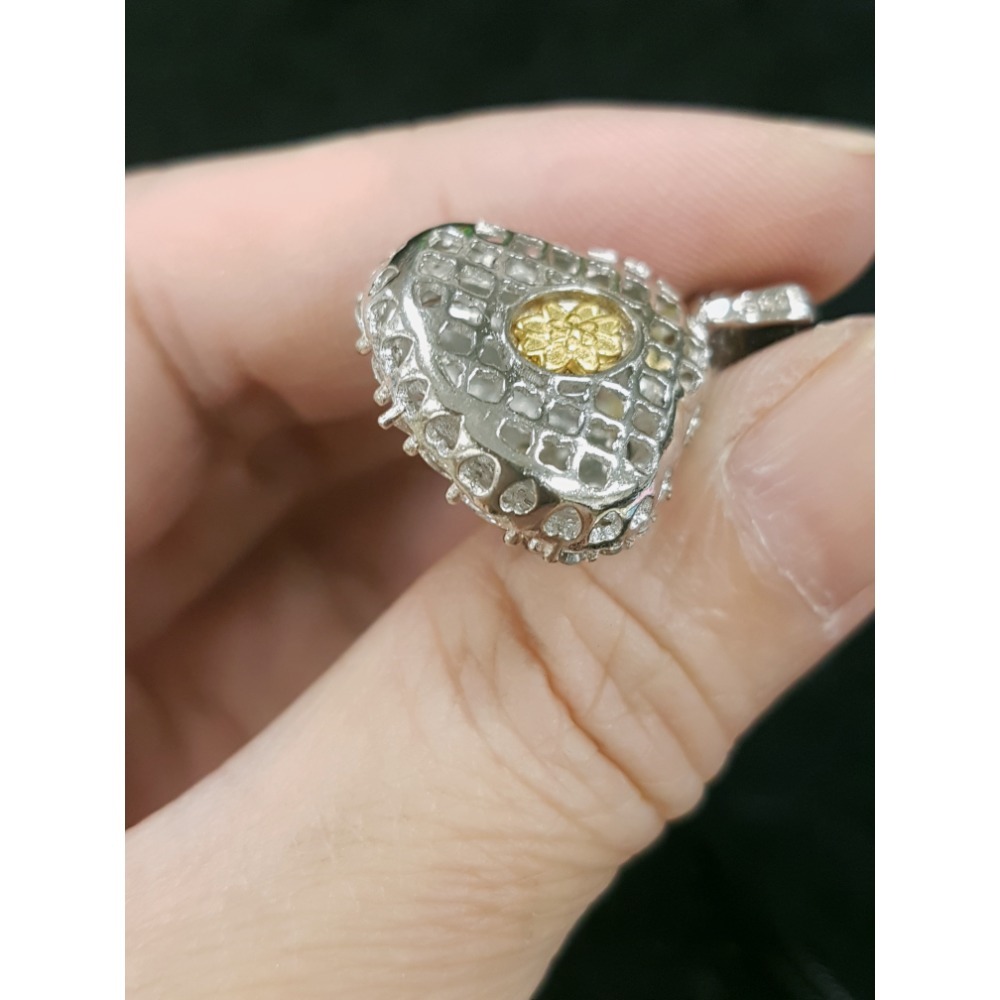 天然緬甸玉A貨翡翠瓜料招財 翡彌勒 笑彌勒 大肚彌勒 布袋和尚大肚能容 笑口常開 鑲嵌 玉墜項鍊-細節圖7