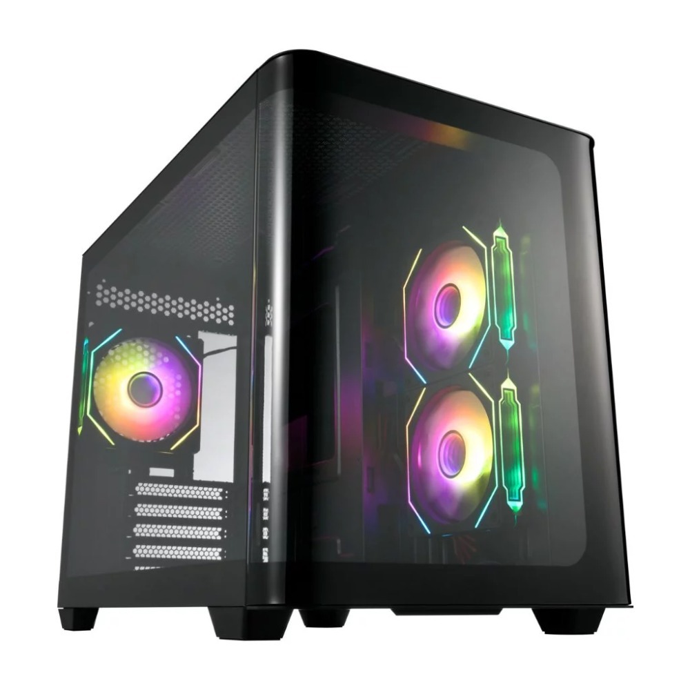 ✨賣家宅配=直送免運✨FSP 全漢S380-BA/S380-WA M-ATX 黑/白3D弧形玻璃電腦機殼-規格圖6