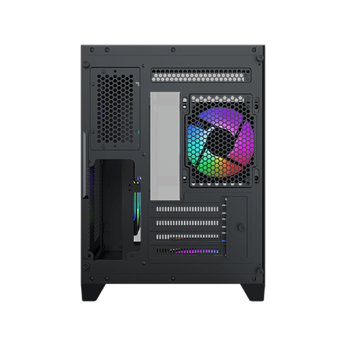 Xigmatek富鈞 AQUA M NANO/AQUA M NANO ARCTIC炫彩固光M-ATX黑色/白色海景房機殼-細節圖3