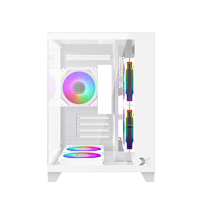 Xigmatek富鈞 AQUA M NANO/AQUA M NANO ARCTIC炫彩固光M-ATX黑色/白色海景房機殼-細節圖4