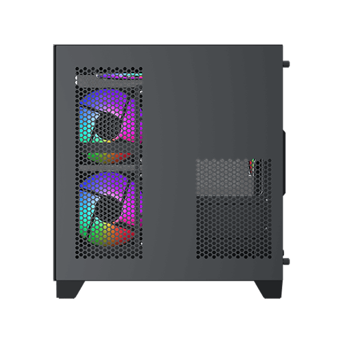 Xigmatek富鈞 AQUA M NANO/AQUA M NANO ARCTIC炫彩固光M-ATX黑色/白色海景房機殼-細節圖5