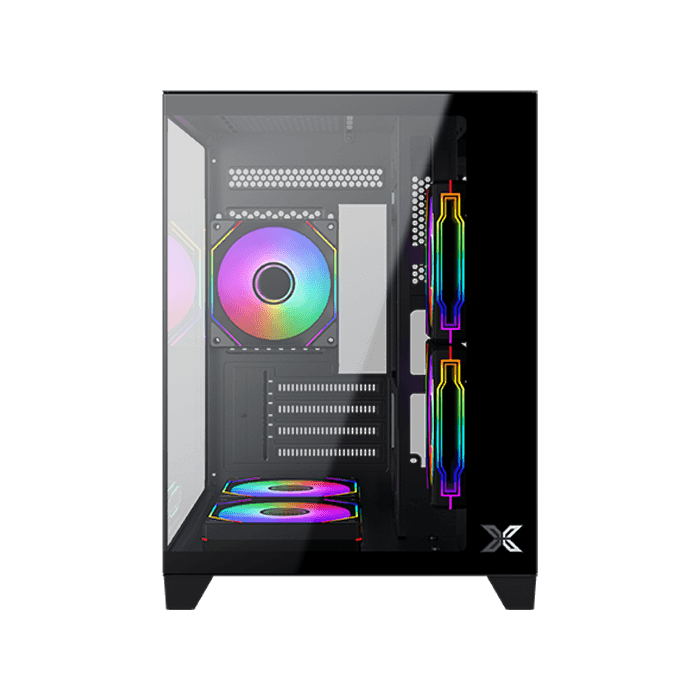 Xigmatek富鈞 AQUA M NANO/AQUA M NANO ARCTIC炫彩固光M-ATX黑色/白色海景房機殼-細節圖7