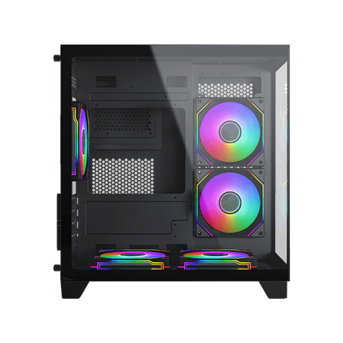 Xigmatek富鈞 AQUA M NANO/AQUA M NANO ARCTIC炫彩固光M-ATX黑色/白色海景房機殼-細節圖9