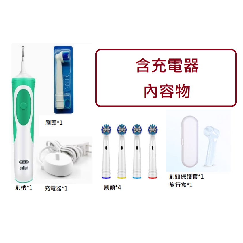Oral-B 充電式電動牙刷D12 豪華大全配，請詳閱產品說明-細節圖9