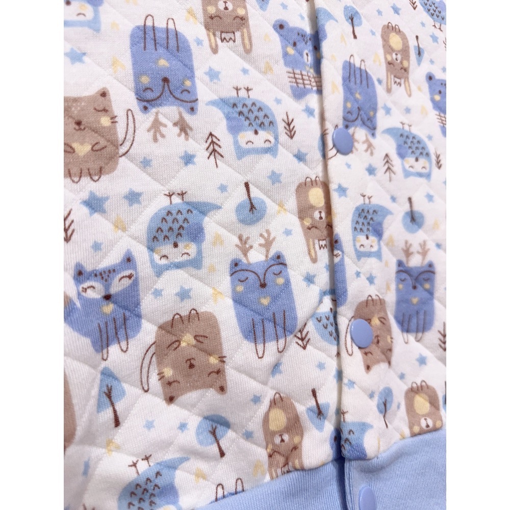 MIT四季 小童三層棉可愛貓頭鷹背心 #11158-細節圖2