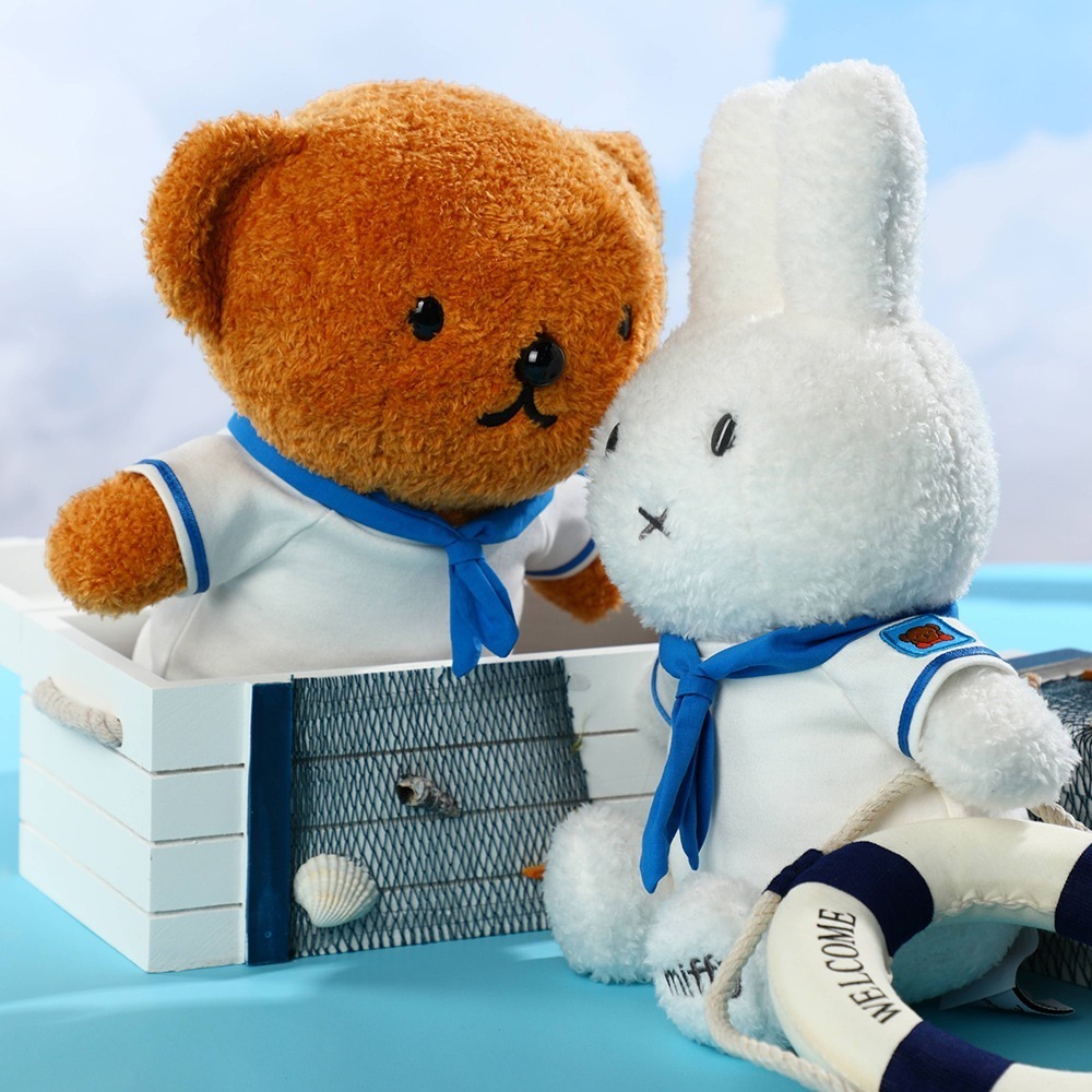 【MIFFY】海軍風玩偶 玩偶 米飛玩偶 陪睡玩偶-細節圖5